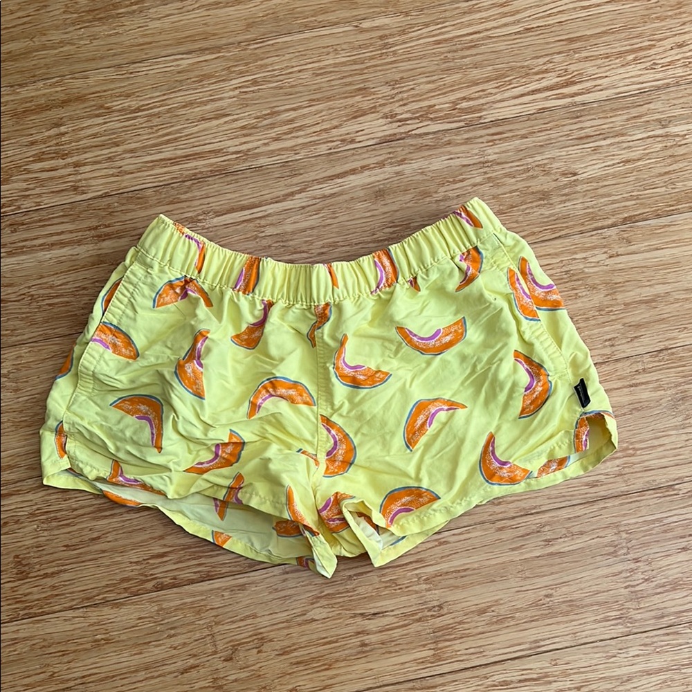 Patagonia Barely Baggie Orange Watermelon Print